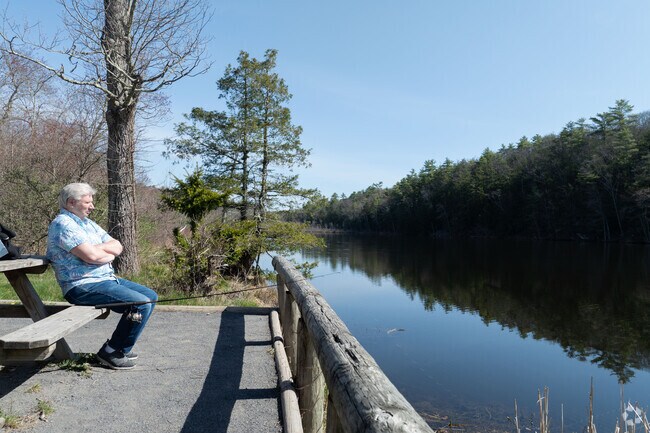 Locals fish Onteora Lake for panfish and largemouth bass.