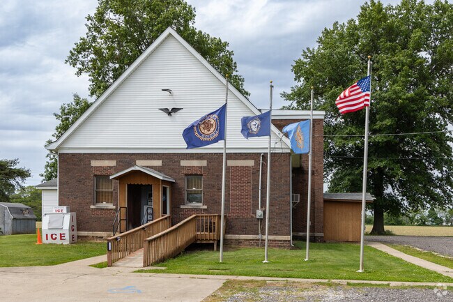 Veterans meet up at the VFW just outside Saint Bernice.