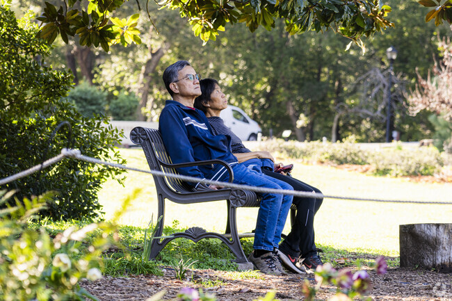 Locals love to visit the Villa Montalvo Gardens to relax and enjoy the views.