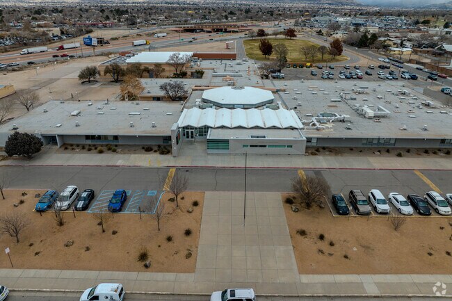 Birds eye view of Hayes Middle School.