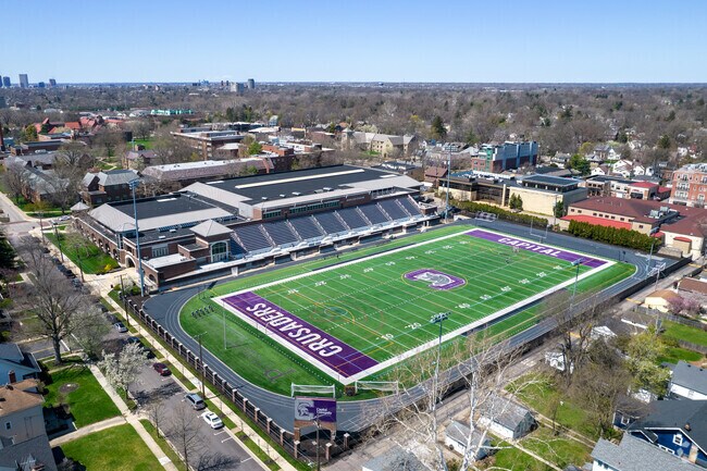 Capital University has a large stadium located in Bexley.