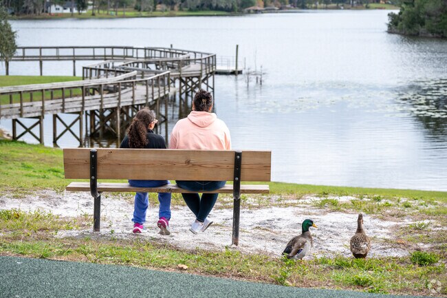 Families of all kinds enjoy the lake views in Deltona's Campbell Park.