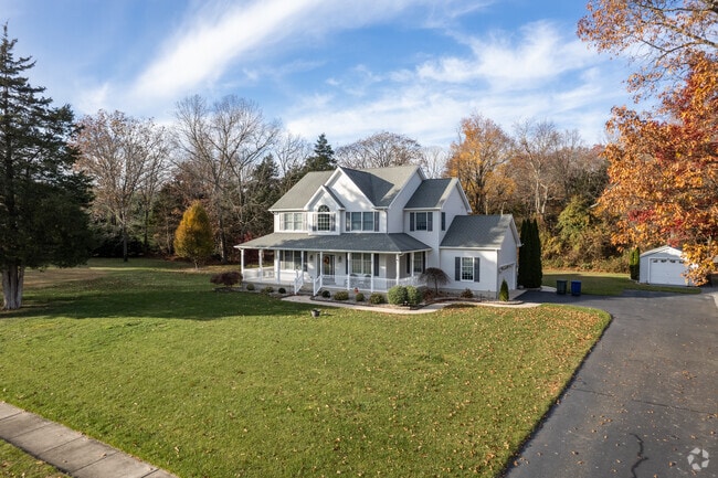 Most Traditional homes are set back from the roads in Franklin Township.