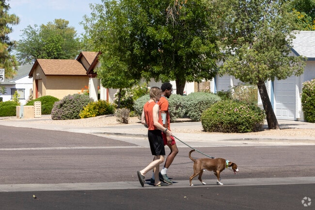 North Deer Valley residents take a leisurely stroll with the pup along quiet streets.