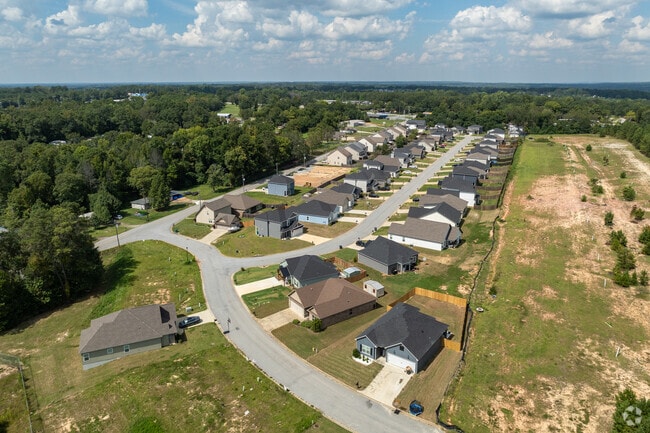 Ladonia homes sit on small parcels of land in cozy developments