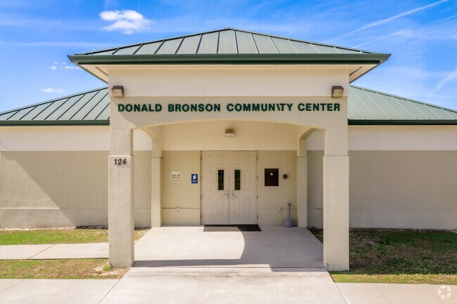 The Donald Bronson Community Center serves residents of all ages for events & parties.