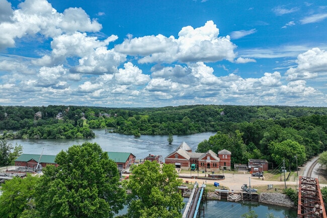 The Augusta Canal trailheads start in Lakemont and follow Lake Olmstead shoreline.