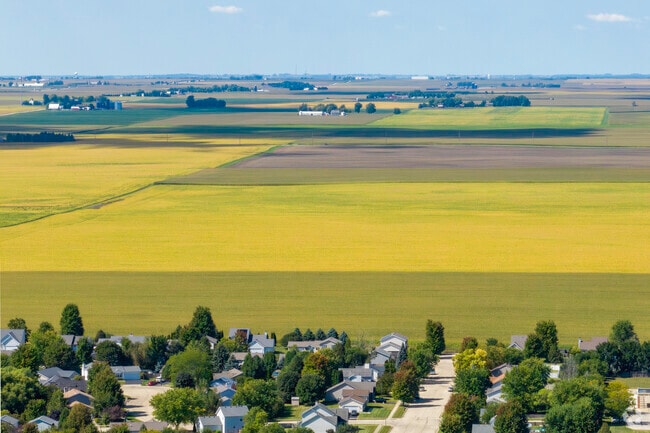 Golden cornfields frame DeKalb’s mix of rural and suburban living.