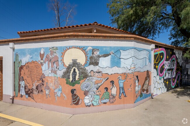 A mural out front at Mission View Elementary School.
