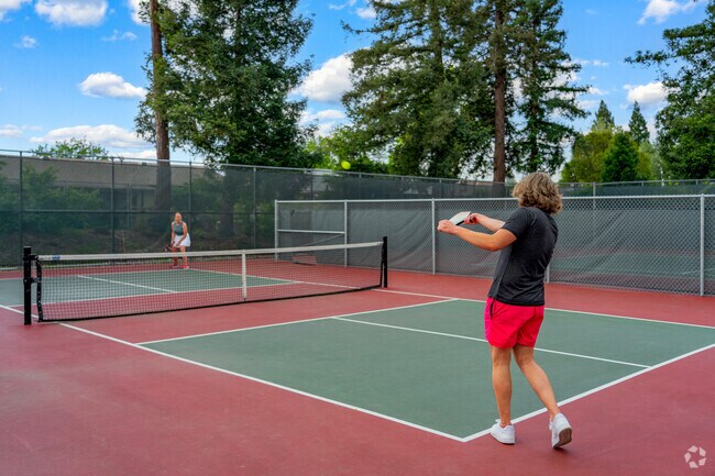 Pickleball is becoming a popular sport in the Cresthaven neighborhood.d