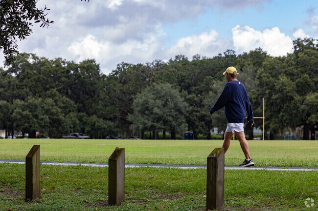 Take a walk around Daffin Park located near Edgemere.