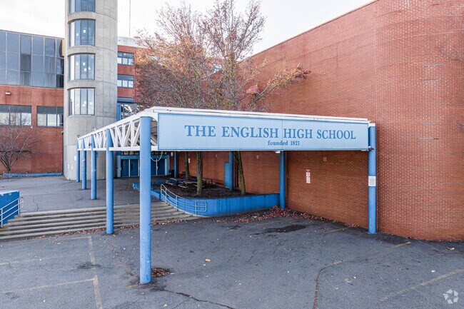 The English High School provides education in the neighborhood of Jamaica Plain.