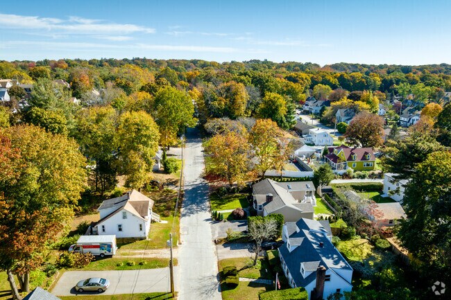 Residents are able to walk to schools, parks, and trails along Meshanticut's quiet streets.