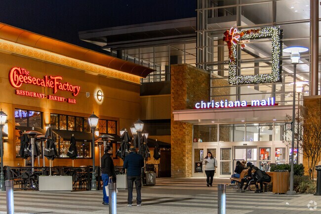 Locals can travel north for shopping from premier locations like Christiana Mall.
