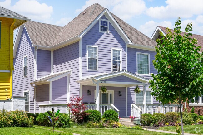 Residents of Near Northside show their creative side by painting their homes vibrant colors.