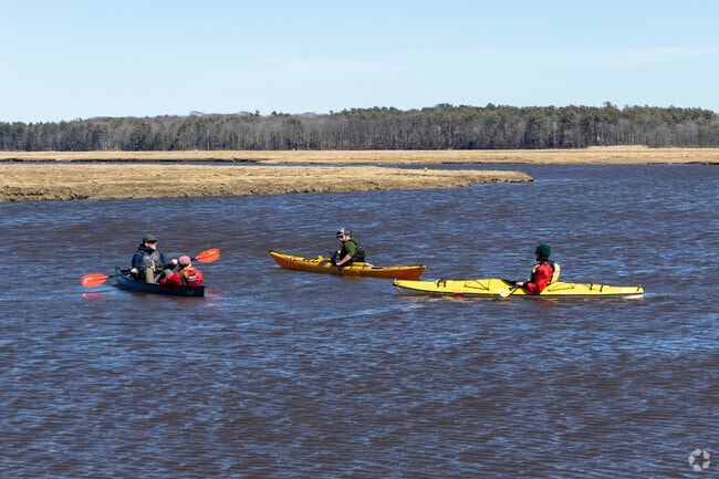 Kayakers enjoy the day at the Scarborough Marsh in the Old Orchard Beach area.