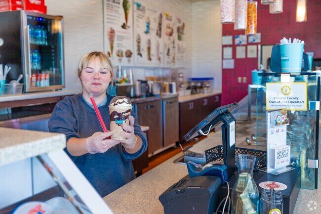 Stop in for a creamy confection at the Marble Slab Creamery in Saraland, AL.