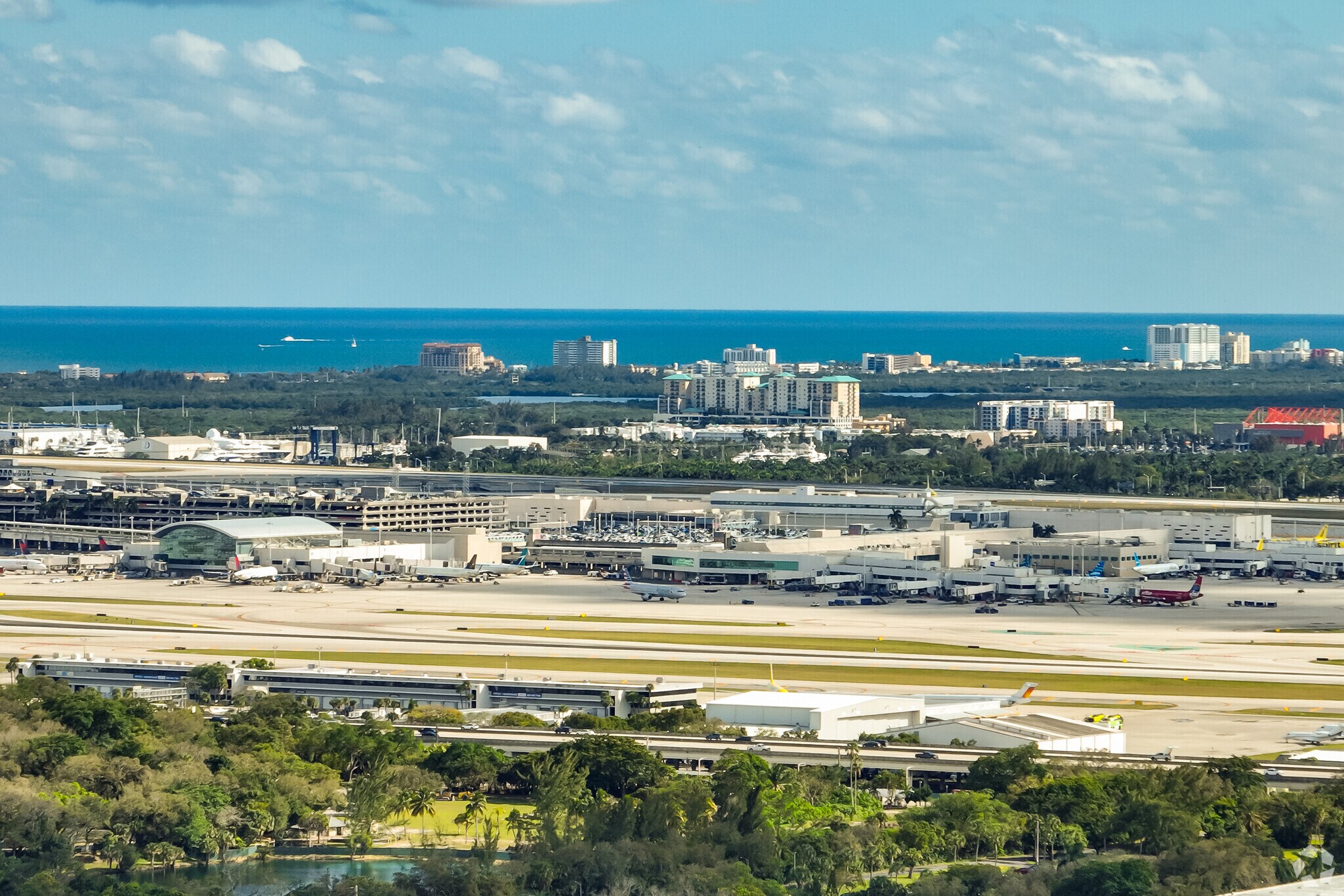 Fort Lauderdale International Airport is very close to the south side of River Oaks neighborhood