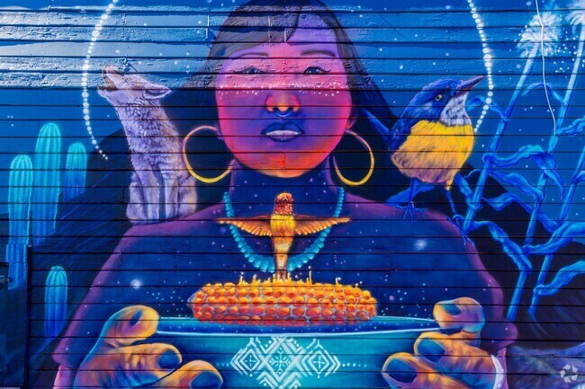 Laurel is full of vibrant murals on MacArthur Boulevard.