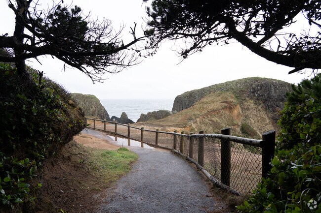 Seal Rock Recreational Cite has gravel walking paths throughout the park.