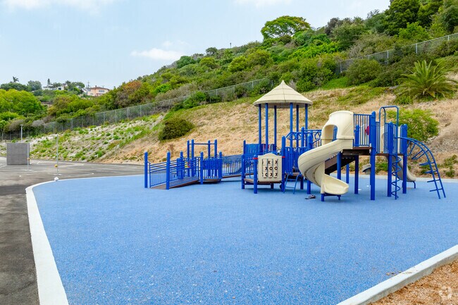 La Jolla Elementary School students love to play on the new playgrounds.