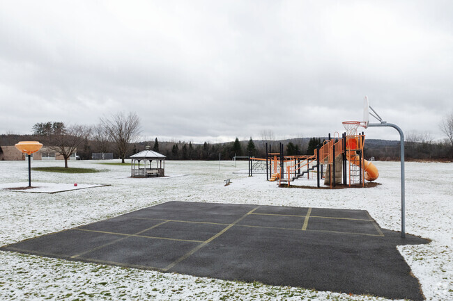 Basketball square for kids to work on their shot at Walter B. Howard Elementary School.