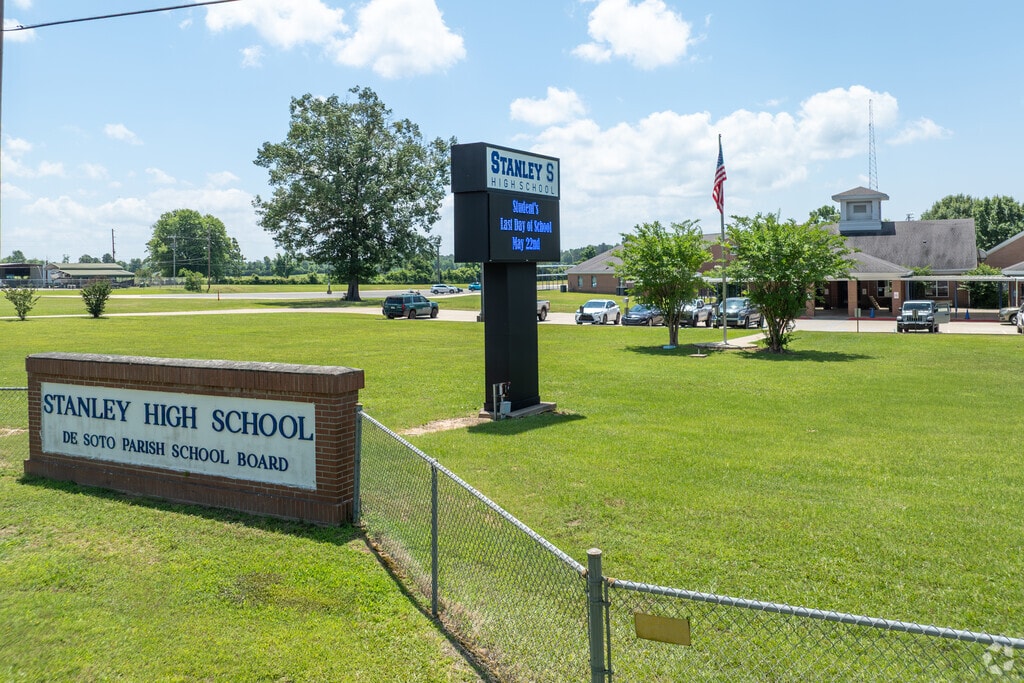 Stanley High School stands at the heart of town, supporting students and local pride.
