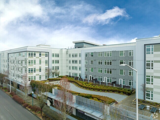 There are many apartments and condominiums throughout the Downtown Kent neighborhood.