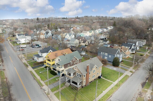 Brighton roads are tightly packed with beautiful homes and friendly neighbors.