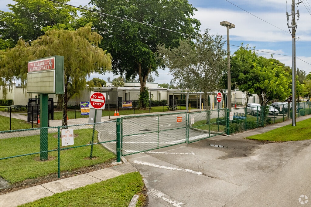 Entrance to Village Elementary School in Sunrise, FL.