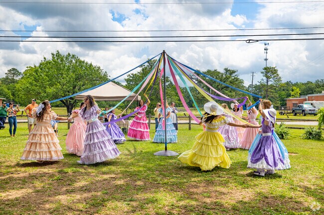 The May Pole dance is an annual tradition of the Semmes Heritage Day Festival at Heritage Park.
