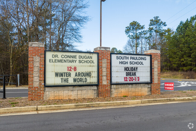 Connie Dugan Elementary School has a neighboring campus to South Paulding High School.