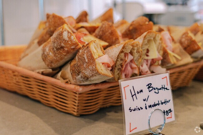 At Scratch Baking Co. fresh ham and cheese baguettes are must have for lunch in Willard.