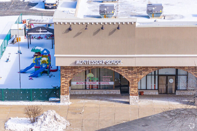 Kripa Montessori School in Bartlett IL. has a well maintained playground for little ones to enyoy.
