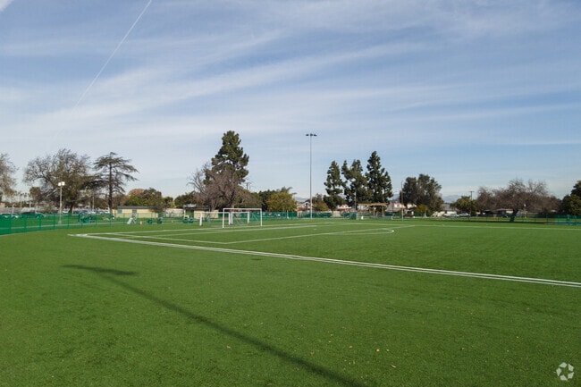 Residents of Florence-Graham can get a workout at the local soccer fields.