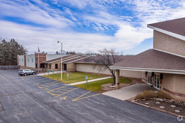The entry at view of Our Savior Lutheran School.