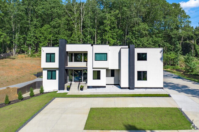 Modern custom-build homes serve as eye-catching architectural masterpieces in West Cobb.