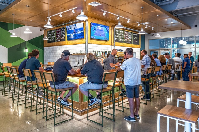 Third Space Brewing is often lively after work near Lannon.