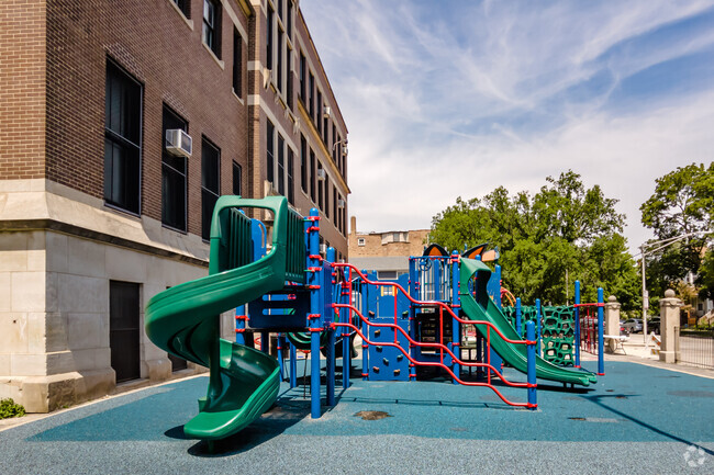 The old playground at Hamilton Elementary School.