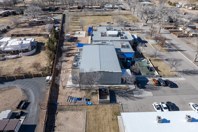 An aerial view of Sandia View Elementary.