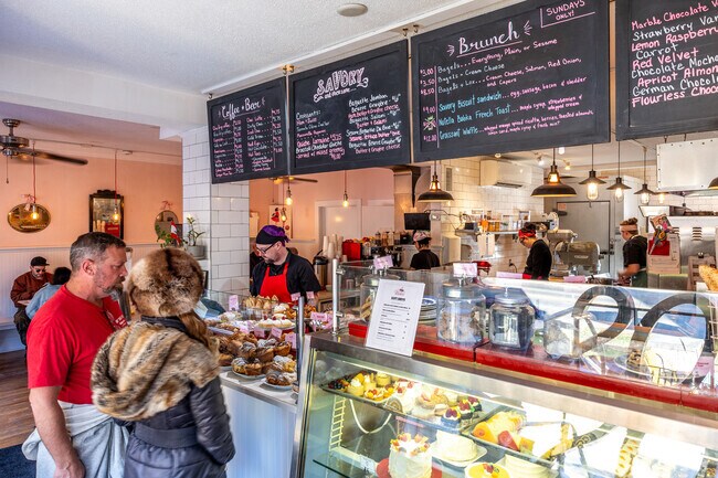 Longfellow residents love being able to walk to Deluxe for delicious coffee and a sweet pastry.