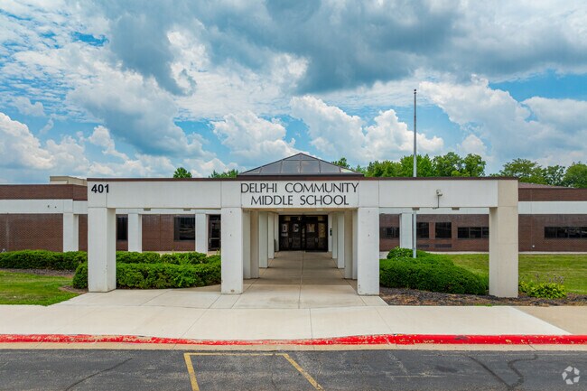 Delphi Community Middle School teaches grades 6-8.