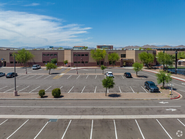 Jefferson Preparatory High School has ample parking for the students and faculty.