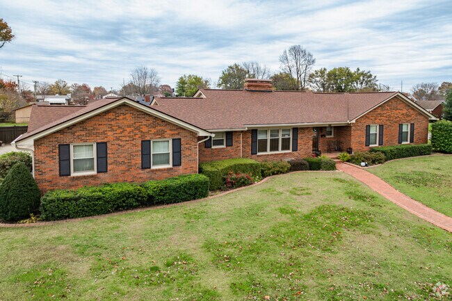 Most homes are about 30 feet off the road and do not have front porches.