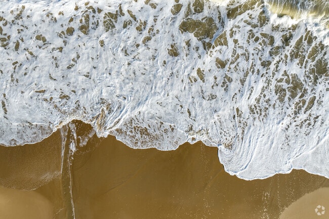 The waves crash into the shore at South Bethany Beach.