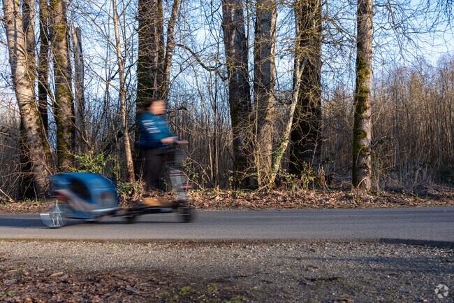 Families can take their kids for a bike ride on a sunny day in Bothell.