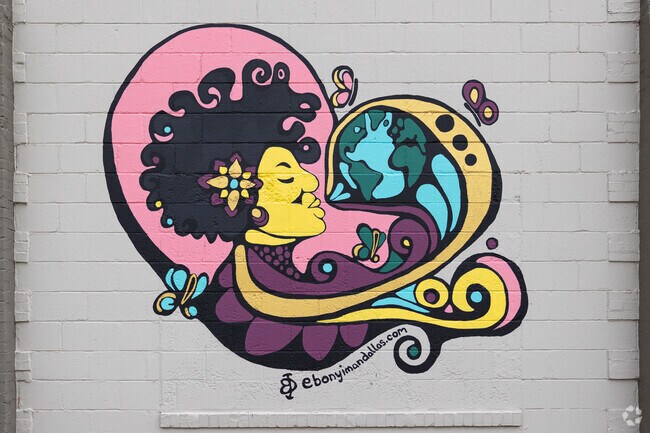 Residents of Garden Neighborhood Council can view the murals at The Market at Eastpoint.