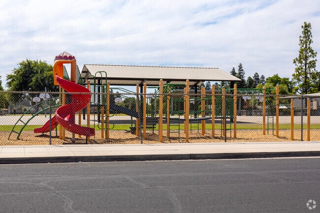 Students enjoy the playground at Cole Elementary School in Clovis during recess.