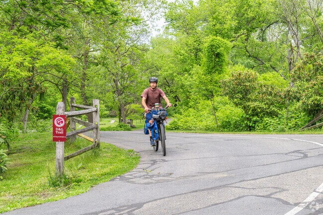 Bikers love the 165 miles D&L Trail that runs through South Side Easton.