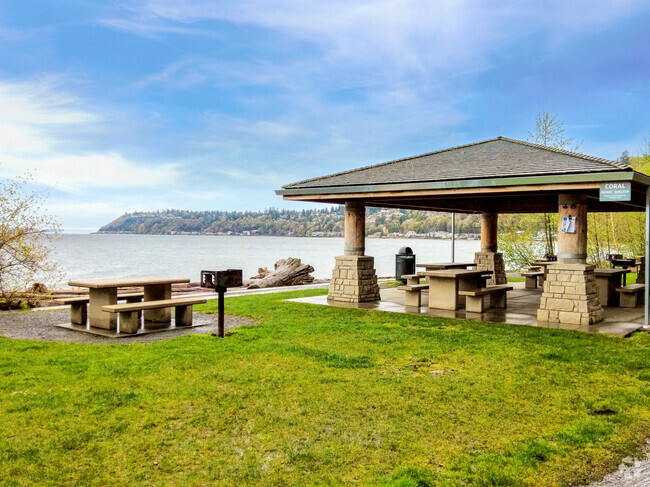 Seahurst locals can take in the beautiful scenes of the Puget Sound at Seahurst Park.